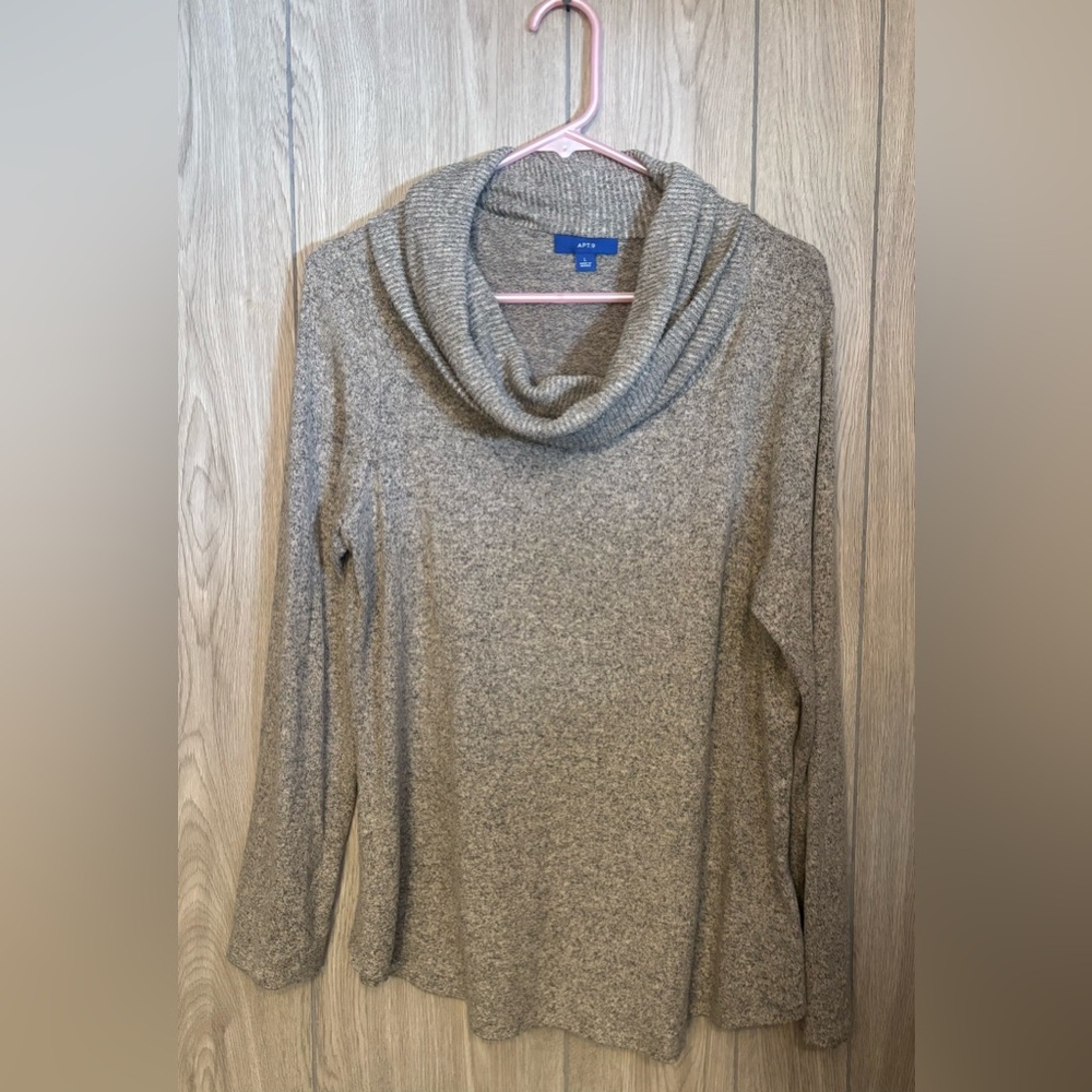 Apt. 9 Tan Cowl Neck Sweater